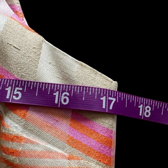 VTG Dawn Joy Dress Womens 9/10 Pastel Sleeveless Striped Plaid Mini Made USA - Picture 9 of 14